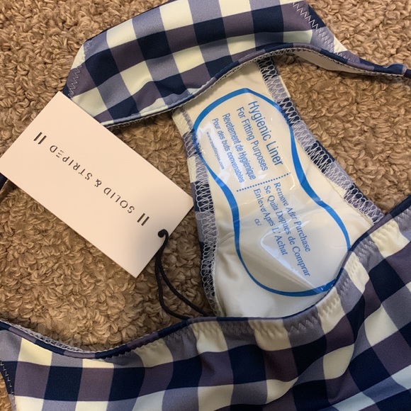 Solid and Striped plaid bikini BOTTOMS only - Picture 7 of 7